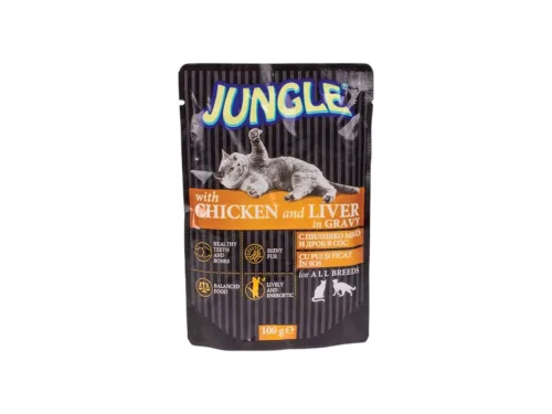 Храна За Котки Jungle Пауч Пиле