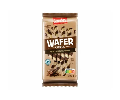 Wafer Curls шоколадови пурички - Sondey