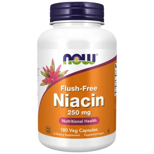 Flush-Free Niacin 250 mg (90 дози) / 180 капсули - NOW Foods
