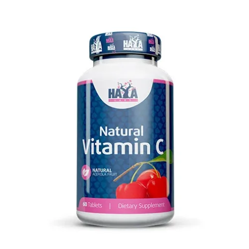 Natural Vitamin C from Acerola Fruit / 60 Tabs - Haya Labs