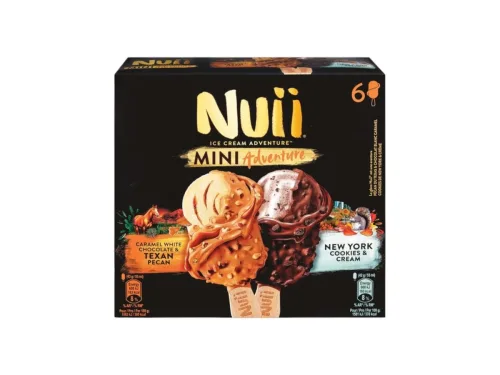 Сладолед Nuii Mini Тексан Ню Йорк 6бр 255гр / 330мл Мулти