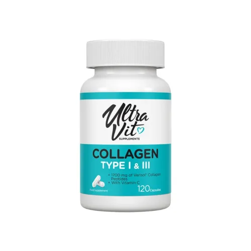 UltraVit Collagen Type I & III - Колаген, Разфасовка 120 caps - VPLab