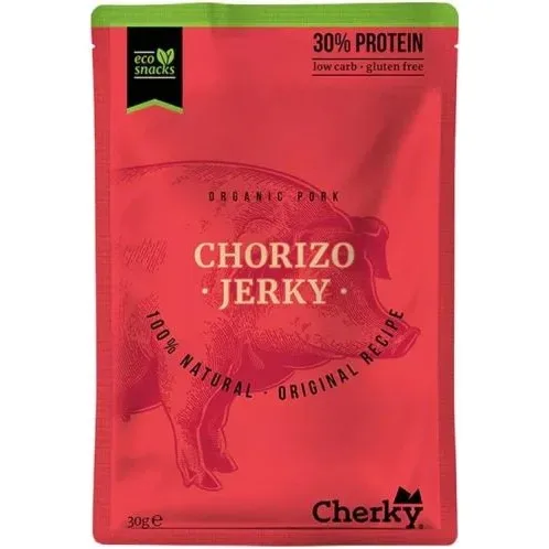 Био джърки чоризо, 30 g, Cherky - Cherky