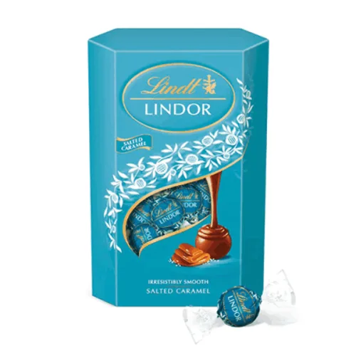 Шоколадови бонбони Lindt Lindor солен карамел 200гр.