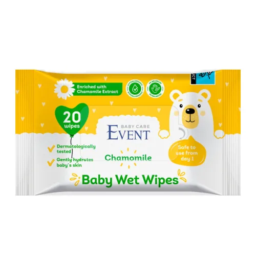 Мокри кърпички Event baby лайка 72бр.