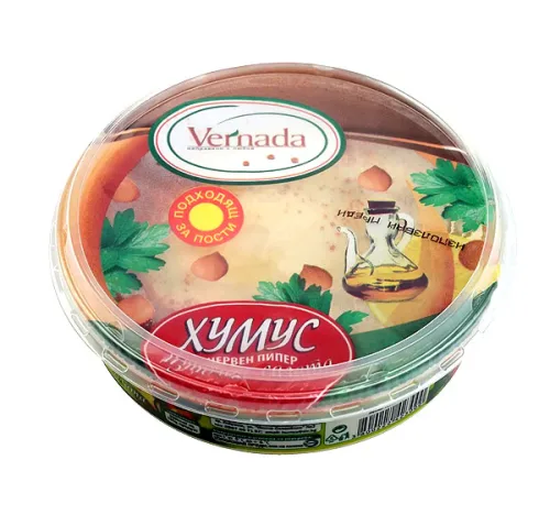 Хумус с червен пипер
