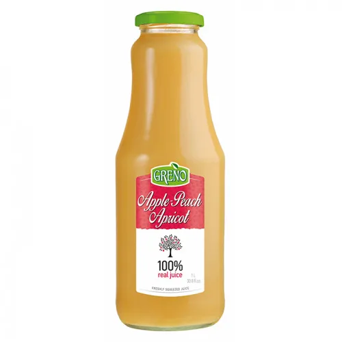 Сок от ябълка, праскова и кайсия 100 %  Greno 1л. - Greno