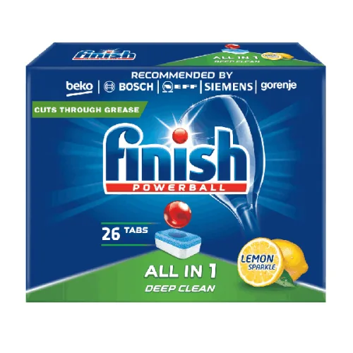 Таблетки за съдомиялна Finish All in 1 Lemon Power 26бр. - Finish