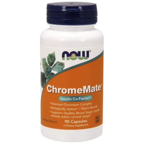ChromeMate / Chromium Polynicotinate 200 mcg (90 дози) / 90 капсули - NOW Foods