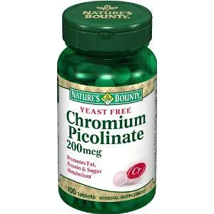 Chromium Picolinate 200mcg. / 100 tab - Nature's Bounty
