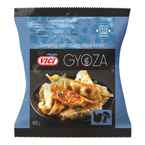 Дъмплинги Gyoza с пиле и гъби замразени Vici 400гр. - Vici
