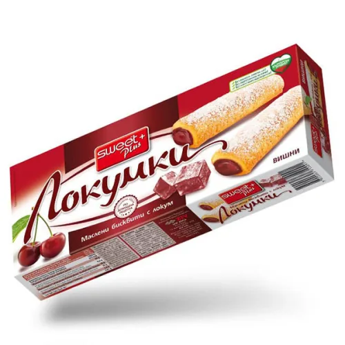 Маслени бисквити с локум вишни Sweet Plus 150гр. - Sweet+