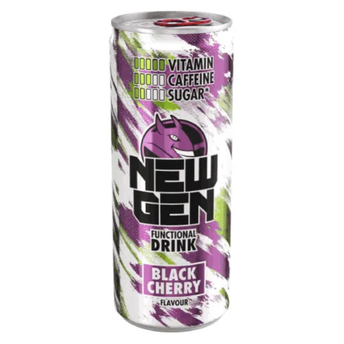 Функционална напитка New Gen black cherry 250мл.