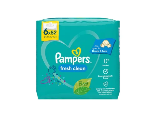 КТ Кърпи Бебешки Pampers Фреш 6Х52бр30586
