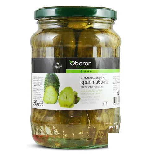 Кисели краставички Оберон 680гр.