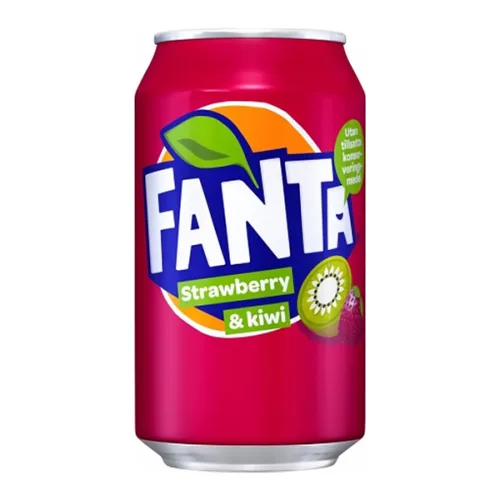 Газирана напитка Fanta ягода и киви 330мл. - Fanta