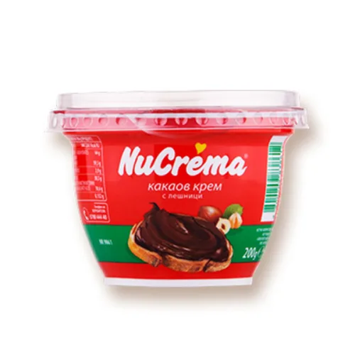Какаов Крем с лешници Nucrema 200гр. - NuCrema