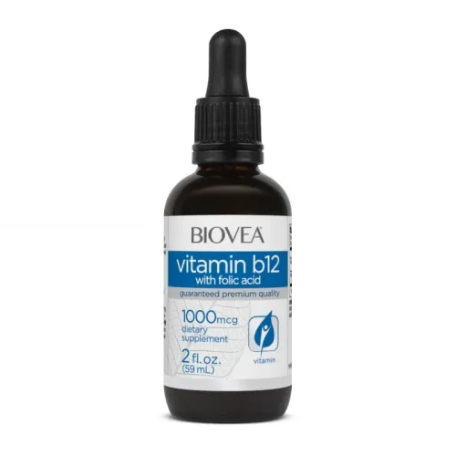 Vitamin B12 with Folic Acid Drops - Витамин B12 + Фолиева Киселина - Biovea
