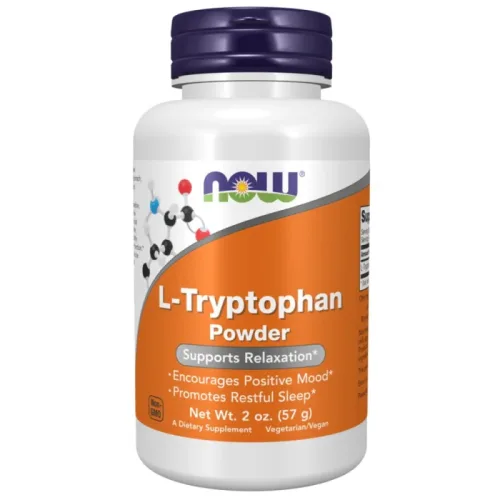 L-Tryptophan Powder (57 дози) / 57 грама - NOW Foods