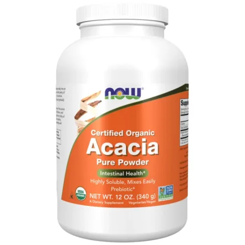 Acacia Fiber Pure Powder | Certified Organic / 340 грама - NOW Foods