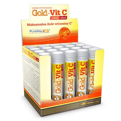 Gold-Vit C 2000 Shots Box / 20 x 25 ml / 1000g - OLIMP