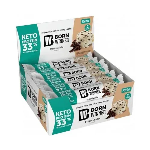 KETO Protein Bar, страчатела, 12 броя, Born Winner - Born Winner