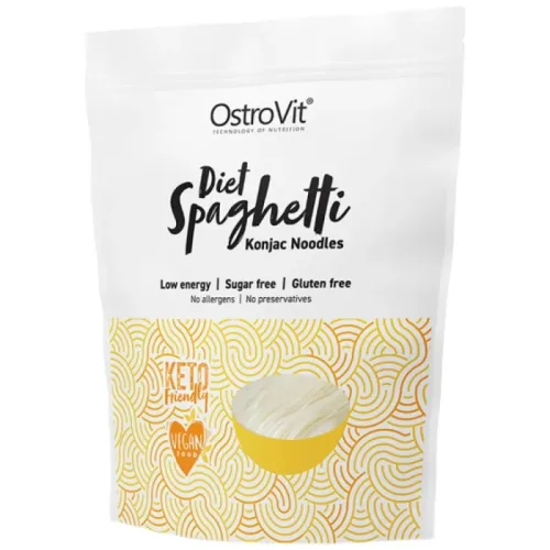 Diet Spaghetti / Keto-Friendly Low-Calorie Konjac Noodles / 400 грама - OstroVit