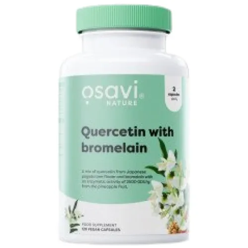 Quercetin with Bromelain / 120 капсули, 60 дози - Osavi