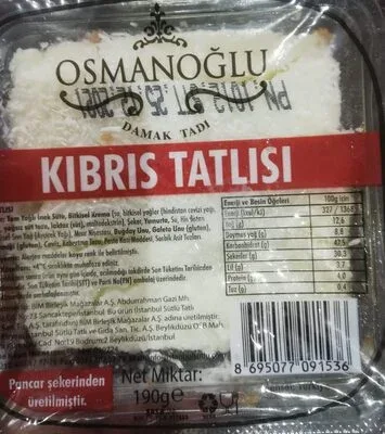 Кипърски сладкиши Osmanoğlu / Osmanoğlu Cyprus Sweets - Osmanoglu