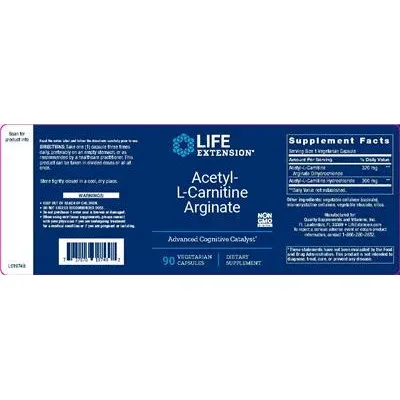 Acetyl-L-Carnitine Arginate - Life Extension