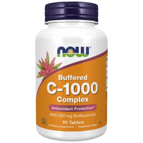 Vitamin C-1000 Complex - Buffered with 250 mg Bioflavonoids (90 дози) / 90 Таблетки - NOW Foods