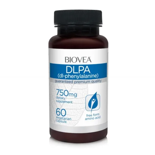 DLPA - DL-Phenylalanine 750mg, Разфасовка 60 caps - Biovea