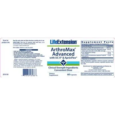 ArthroMax Advanced с UC-II и AprèsFlex / ArthroMax Advanced With UC-II & AprèsFlex - Life Extension