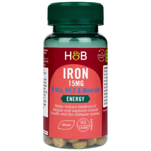 Iron 15 mg | With Vitamins & Minerals / 90 Таблетки, 90 дози - Holland And Barrett