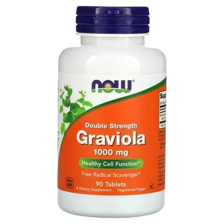 Двоен концентрат Гравиола 1000 мг / Double Strength Graviola 1000 mg - NOW