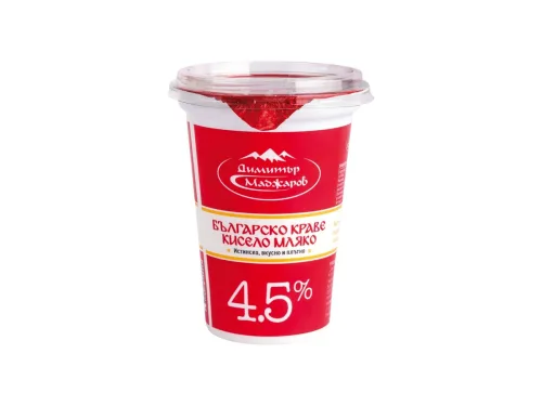 Мляко Кисело Маджаров Българско 4.5% 400гр Рп
