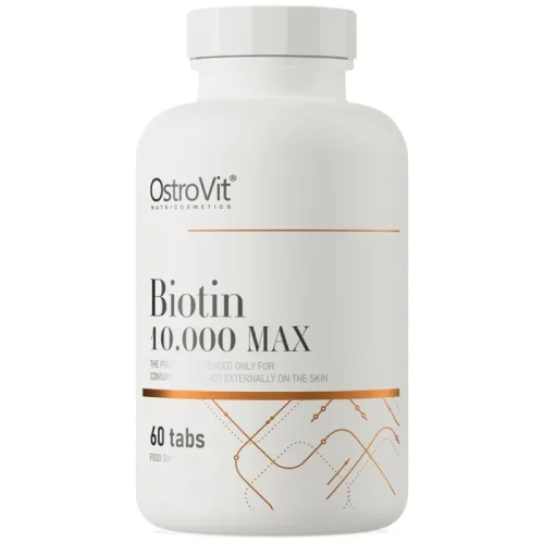Biotin 10.000 MAX / 60 Таблетки, 240 дози - OstroVit
