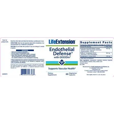 Endothelial Defense With GliSODin - Life Extension