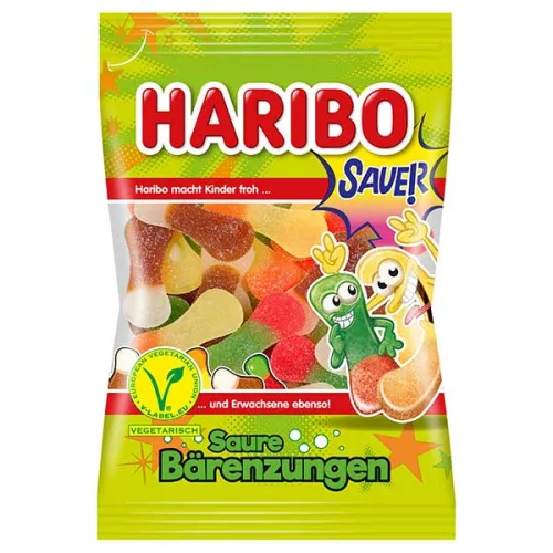 Желирани бонбони Haribo Мечешки езичета 100гр. - Haribo