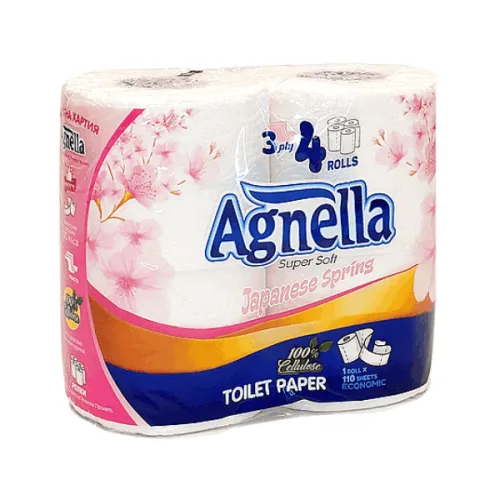 Тоалетна хартия Agnella японска пролет 3пл. 4бр.