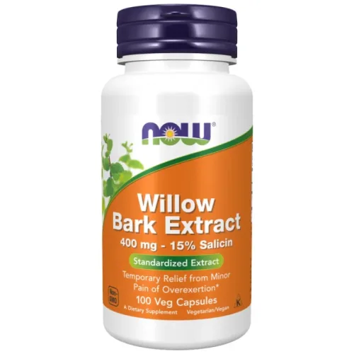 Willow Bark Extract 400 mg (50 дози) / 100 капсули - NOW Foods