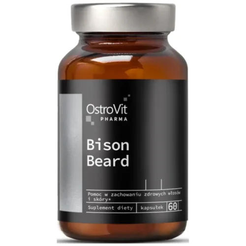 Bison Beard / Men's Beard Care / 60 капсули, 30 дози - OstroVit