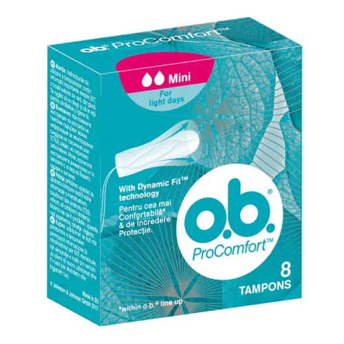 Дамски тампони O.B. mini 8бр.