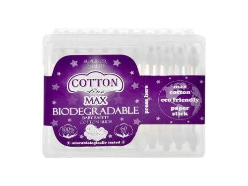 Клечки За Уши Cotton Line Бебешки Биоразгр. 60бр