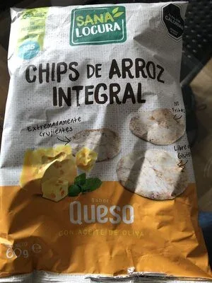 Чипс от пълнозърнест ориз с вкус на сирене / Whole Grain Rice Chips Cheese Flavor - Sana Locura