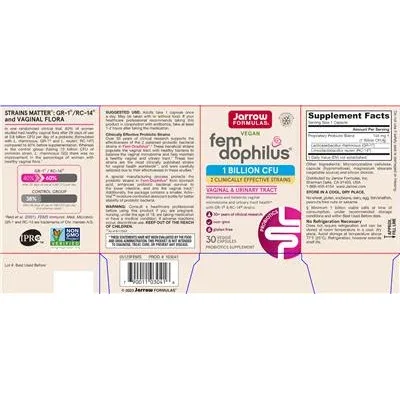 Fem Dophilus 1 милиард CFU / Fem Dophilus 1 Billion CFU - Jarrow Formulas