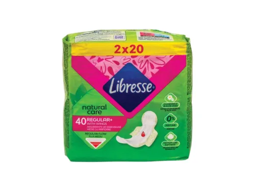 Дамски Превръзки Libresse Natural Care Нормал Дуо 40 Бр