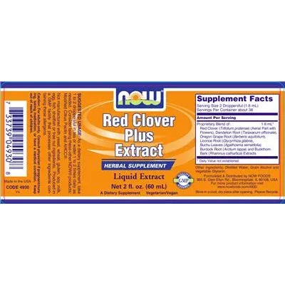 Екстракт от червен детелина Плюс / Red Clover Plus Extract - NOW
