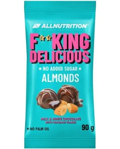 Fitking Delicious Almonds, шоколад и кокос, 90 g, AllNutrition - AllNutrition