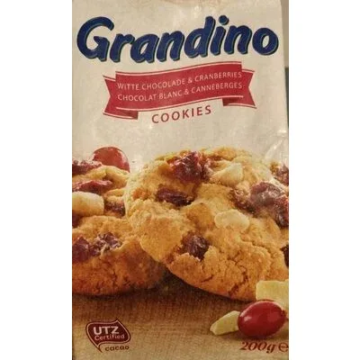 Бисквити Grandino с бял шоколад и боровинки / Grandino White Chocolate & Cranberry Cookies - Lidl